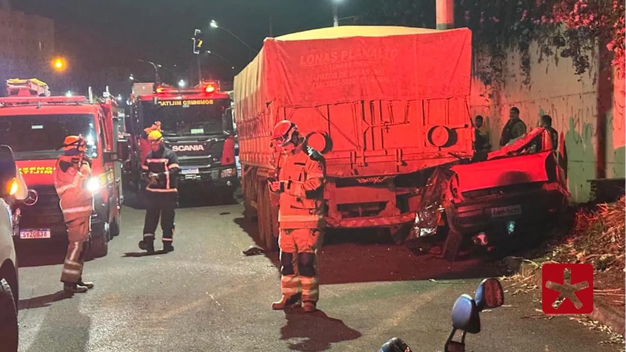 Vítima morreu no local do acidente 