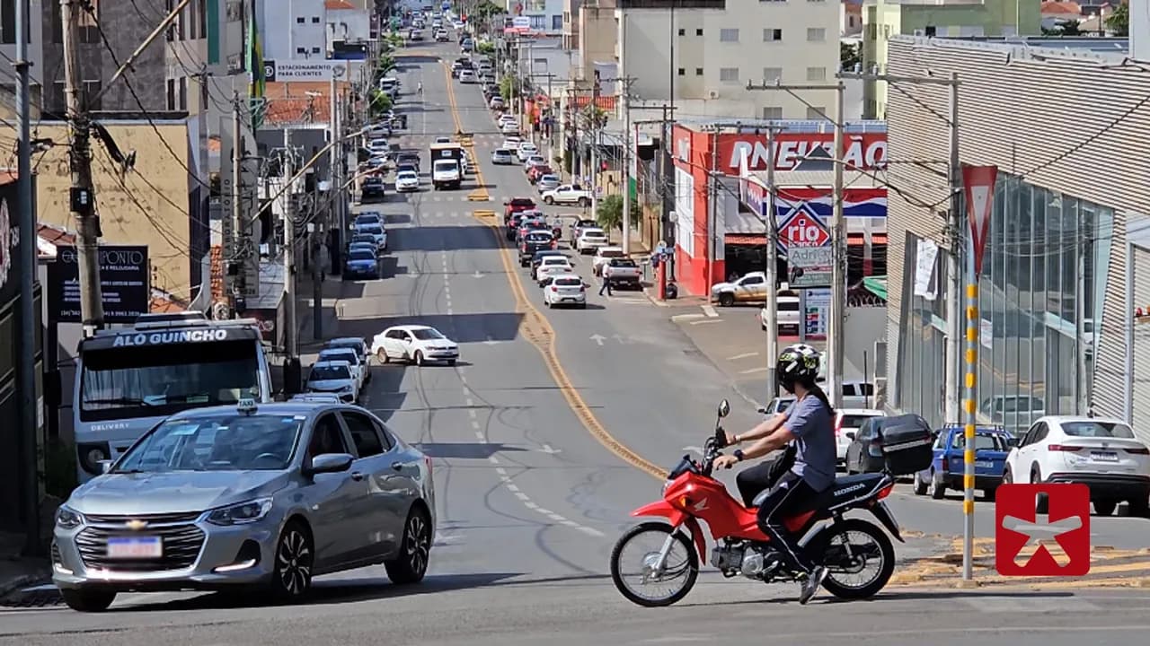 Rua Major Gote, em Patos de Minas 