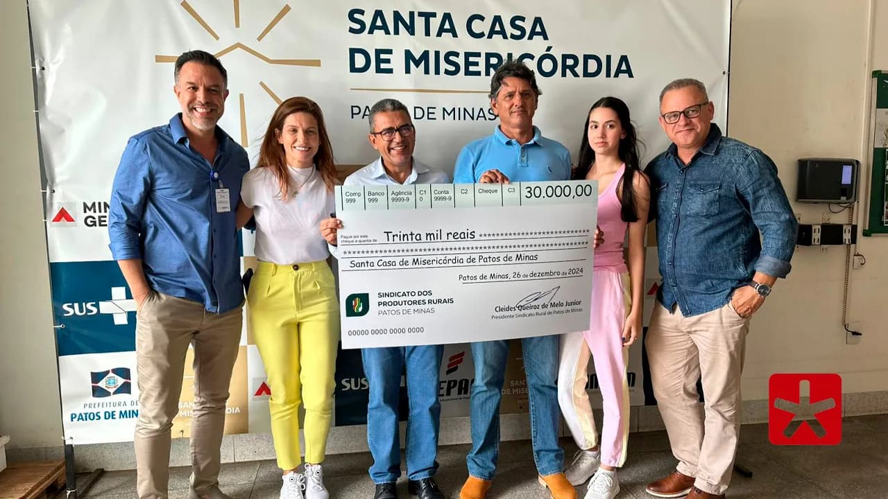 Unidade de saúde recebeu cheque de R$ 30 mil 