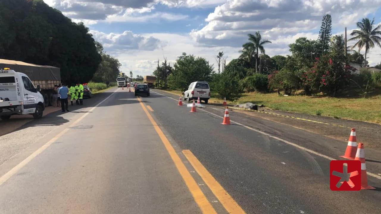 Motociclista morre em acidente de trânsito após tentativa de ultrapassagem na BR-365