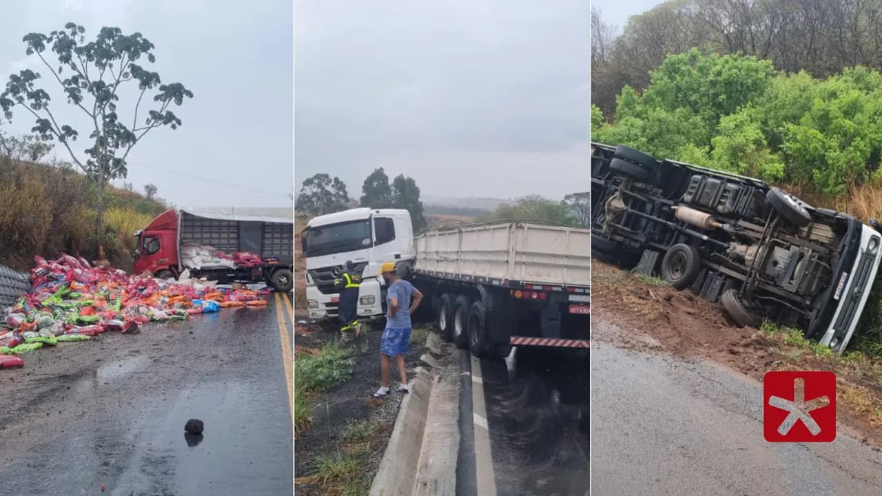 Principal causa das ocorrências foi a forte chuva e a perda do controle de direção